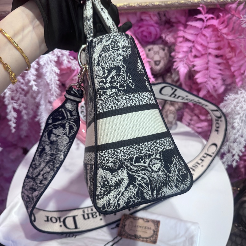 Dior 刺繡黛妃包5格/王吉娜古董精品-3