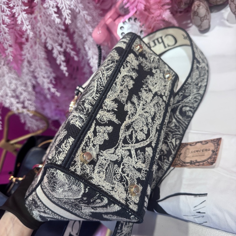 Dior 刺繡黛妃包5格/王吉娜古董精品-6