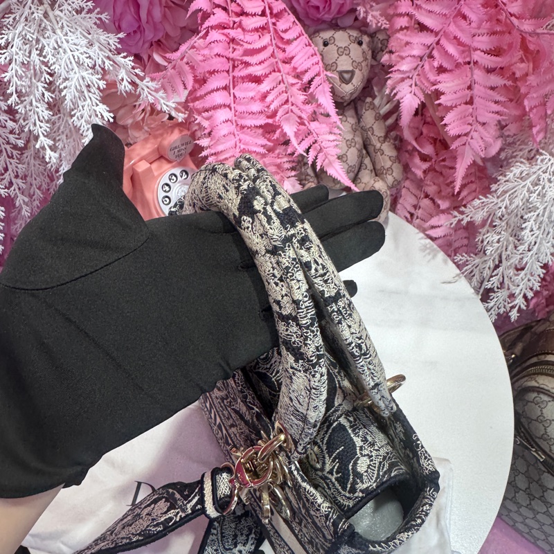 Dior 刺繡黛妃包5格/王吉娜古董精品-7