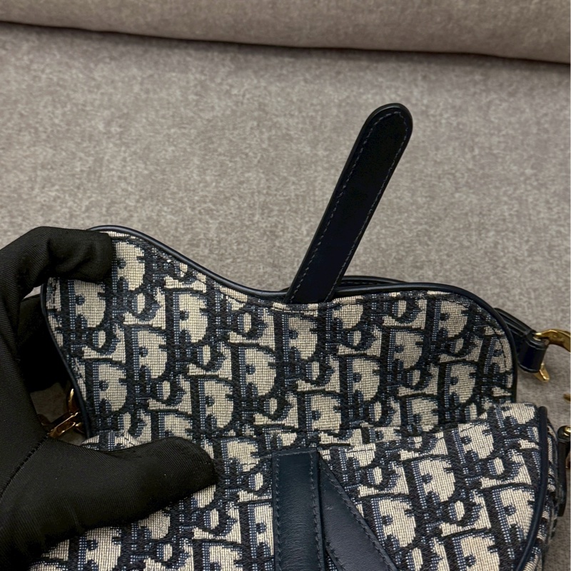 DIOR老花馬鞍手提包-3