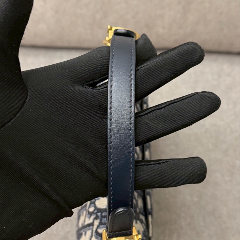 DIOR老花馬鞍手提包-4