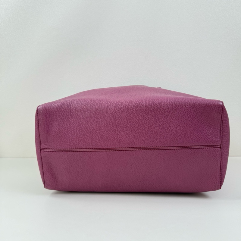 Gucci/古馳 Swing 牛皮 紫色單肩包-5