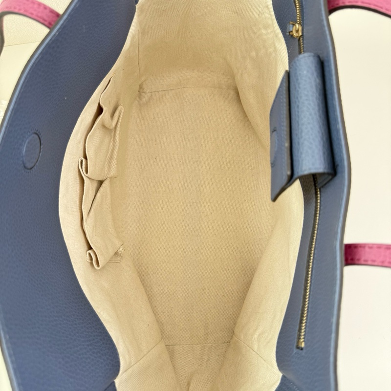 Gucci/古馳 Swing 牛皮 紫色單肩包-8