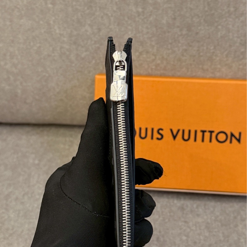 LV黑老花零錢卡包-3