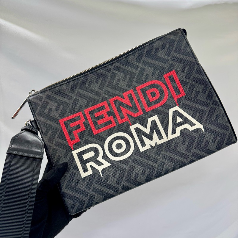 芬迪 FENDI  ZUCCA 老花手拿包 7VA564-0