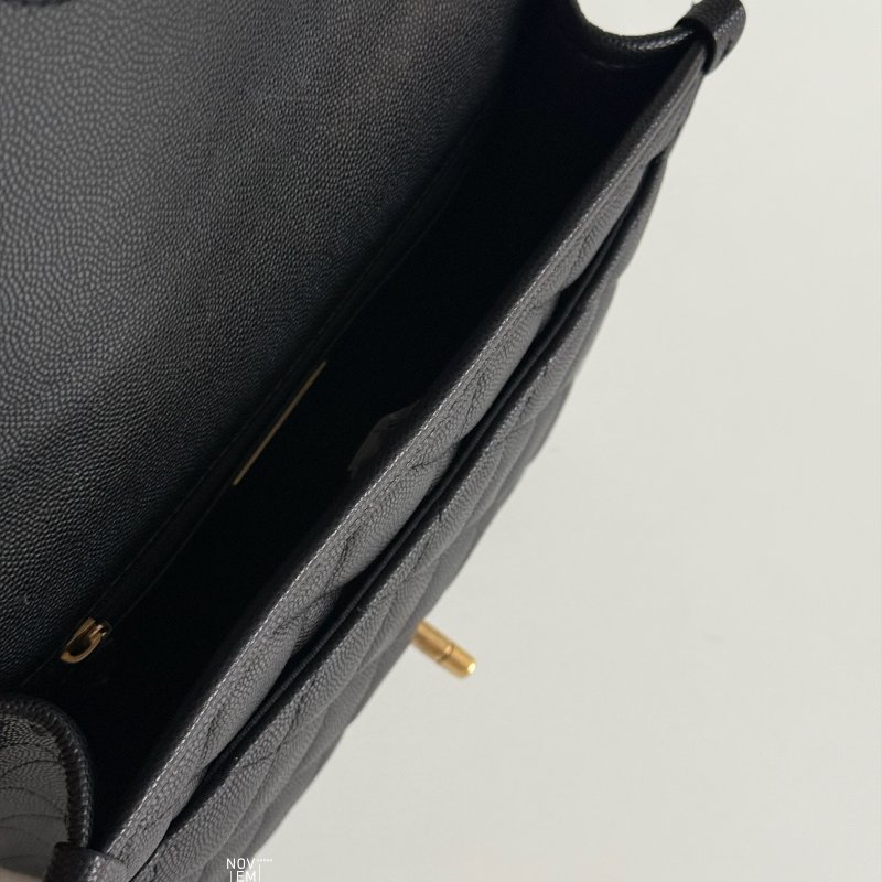 98新✨全配有購置🙌🏻 Chanel 香奈兒 25B 四葉草雙肩後背包 黑色金釦-5