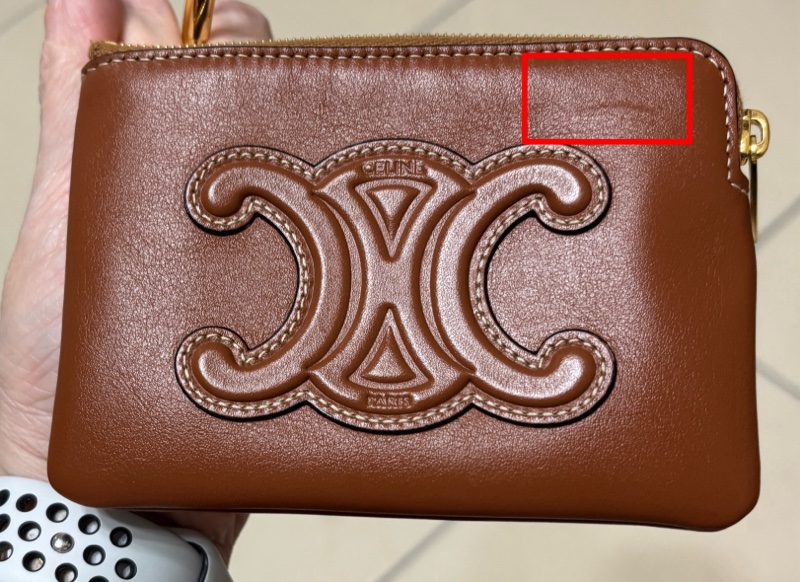 CELINE 經典CUIR TRIOMPHE系列光滑小牛皮拉鍊萬用鑰匙/零錢包-1