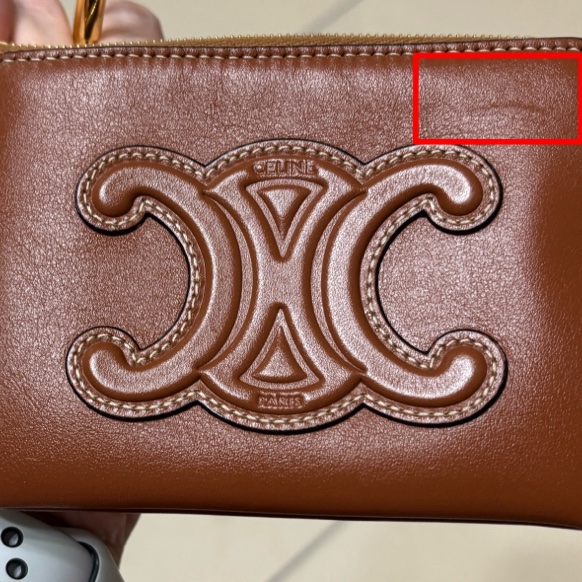 CELINE 經典CUIR TRIOMPHE系列光滑小牛皮拉鍊萬用鑰匙/零錢包-10