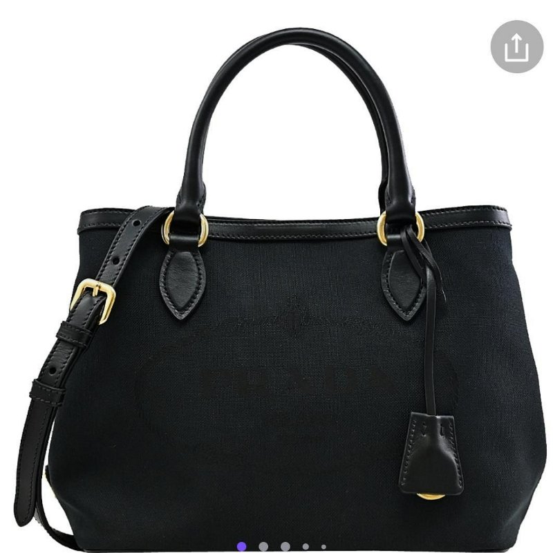 💎Han's house精品服飾💎 PRADA 三角鐵牌 帆布 手提包 側背包 附可拆卸肩帶 男生可換粗背帶 原價54000-2