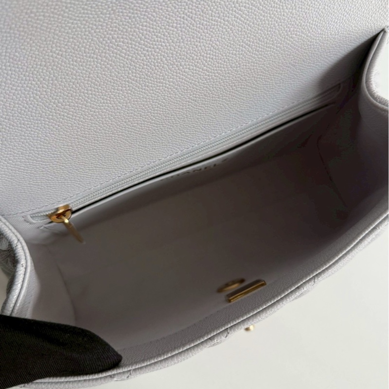 99新🆕 全配有購證🙌🏻 Chanel 香奈兒 25P 雙C鏈條包 灰色金釦-12