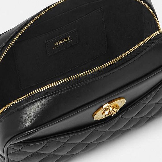💎Han's house精品服飾💎 VERSACE 凡賽斯 女神頭 頂級黑牌 小羊皮 側背包 小號-2