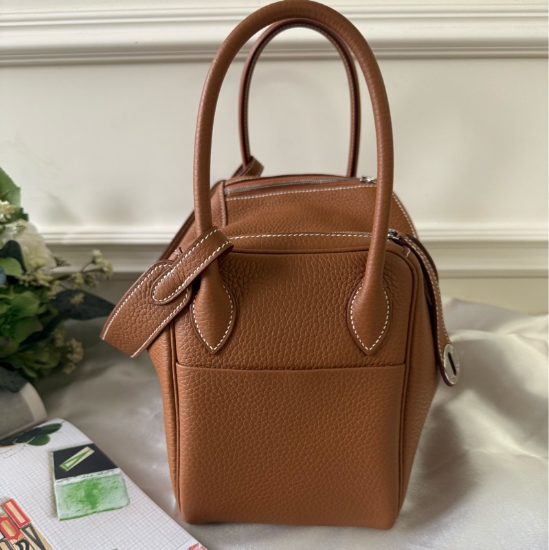 銀釦 TC皮 Lindy 26m(金棕色)-2