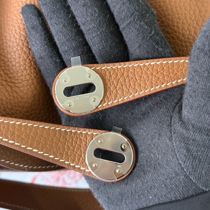 銀釦 TC皮 Lindy 26m(金棕色)-7