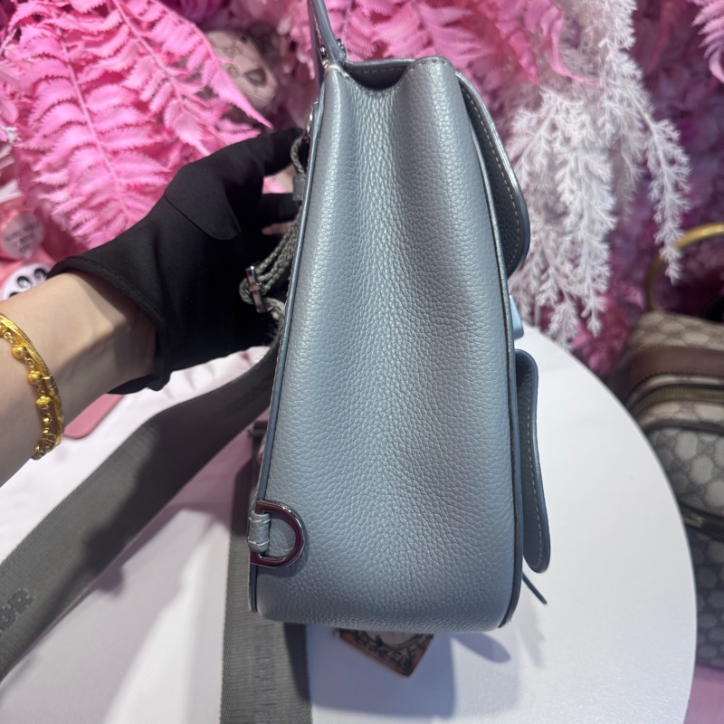 Dior 霧霾藍單肩包/斜背包/王吉娜古董精品-3