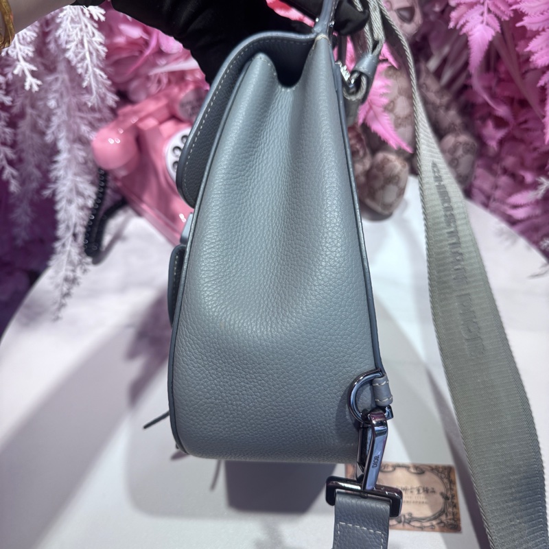 Dior 霧霾藍單肩包/斜背包/王吉娜古董精品-6