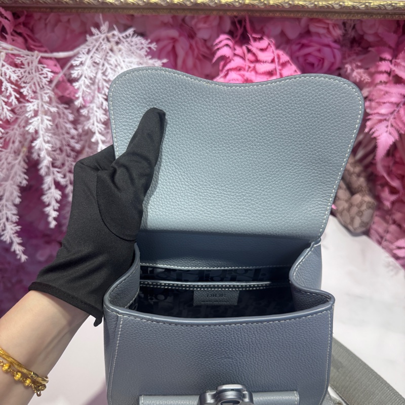 Dior 霧霾藍單肩包/斜背包/王吉娜古董精品-8