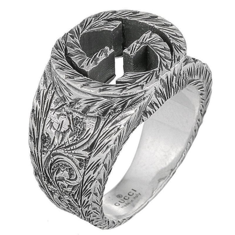 💎Han's house精品服飾💎GUCCI 古馳 戒指 純銀 復古款-1