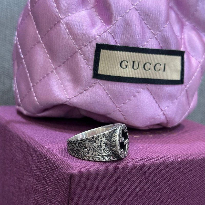 💎Han's house精品服飾💎GUCCI 古馳 戒指 純銀 復古款-2