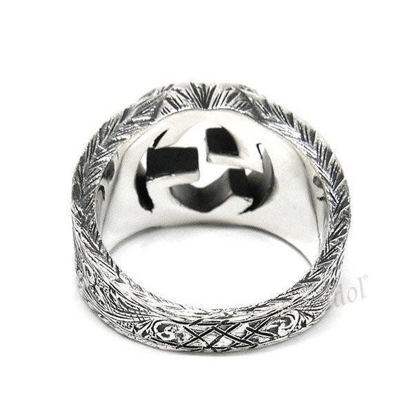 💎Han's house精品服飾💎GUCCI 古馳 戒指 純銀 復古款-5