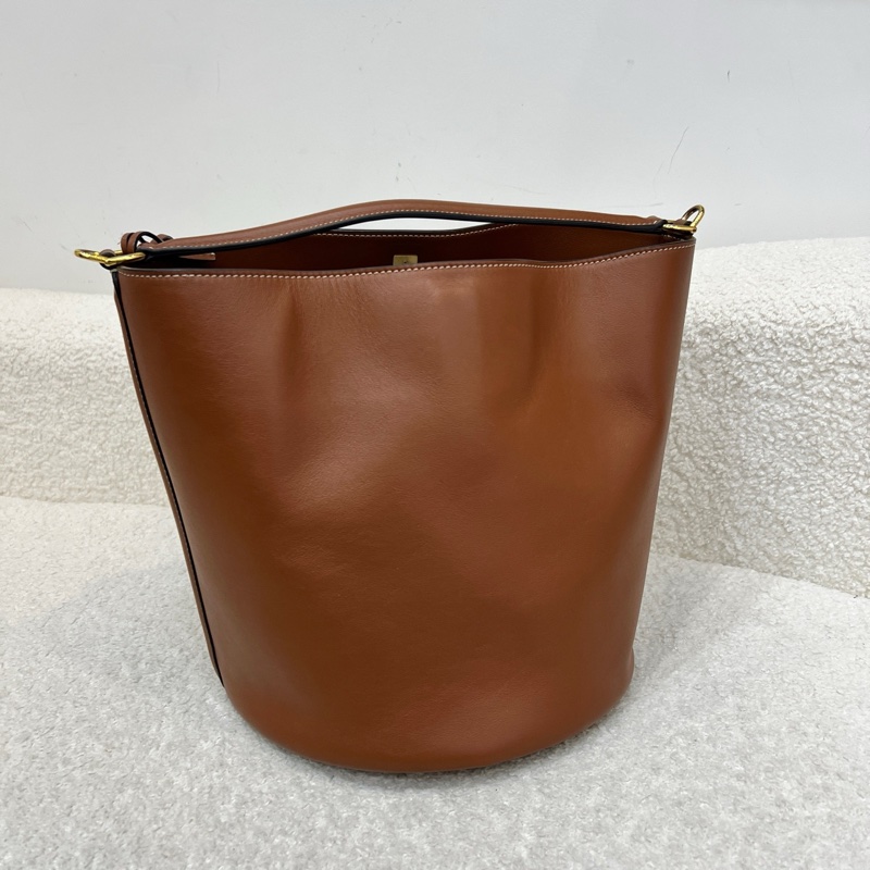 Celine賽琳Bucket16焦糖色水桶包單肩斜挎包21年 尺寸:23*24-11
