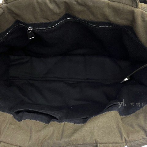 Y2007-Bottega Veneta 橄欖綠編織大號 Arco手提肩背包-5