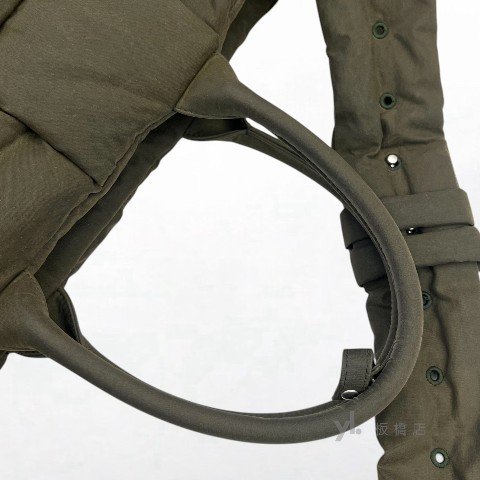 Y2007-Bottega Veneta 橄欖綠編織大號 Arco手提肩背包-6