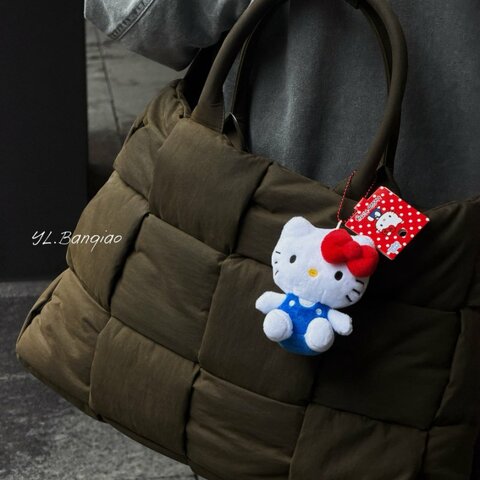 Y2007-Bottega Veneta 橄欖綠編織大號 Arco手提肩背包