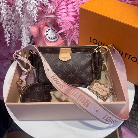 LV 三合一 老花晶片款/王吉娜古董精品