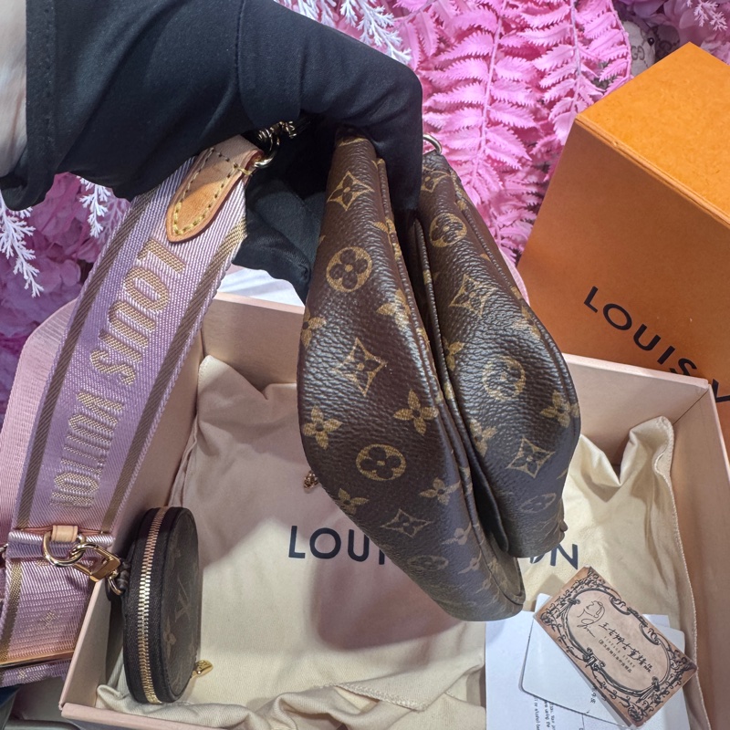 LV 三合一 老花晶片款/王吉娜古董精品-2