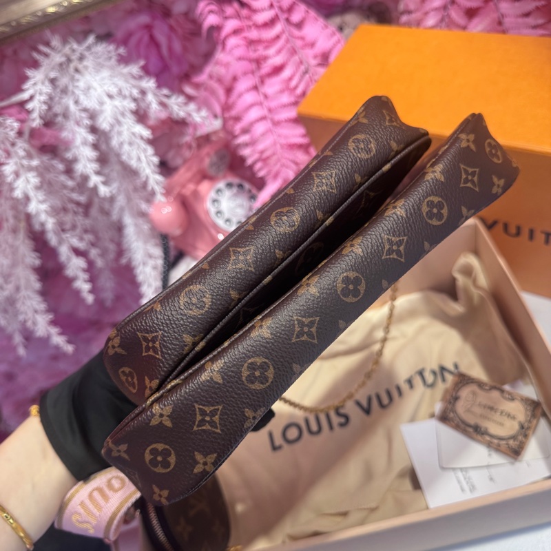 LV 三合一 老花晶片款/王吉娜古董精品-3