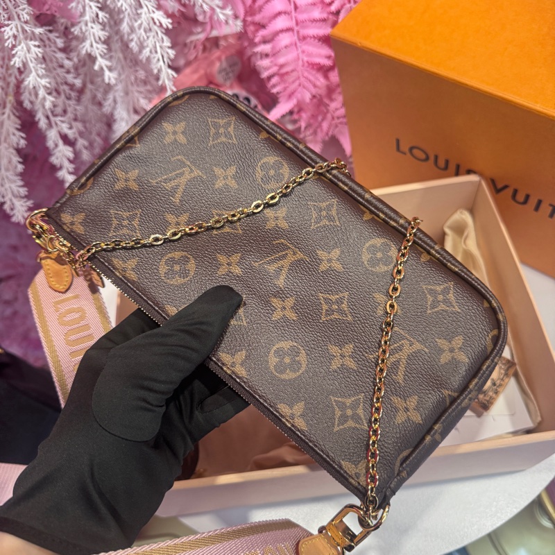 LV 三合一 老花晶片款/王吉娜古董精品-5