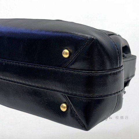 Y2000-Chanel 黑金油蠟羊皮金扣醫生包AS4959-8