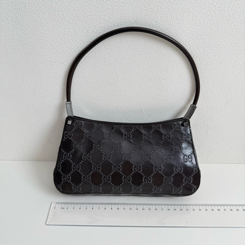 Gucci/古馳 腋下包 銀扣-1