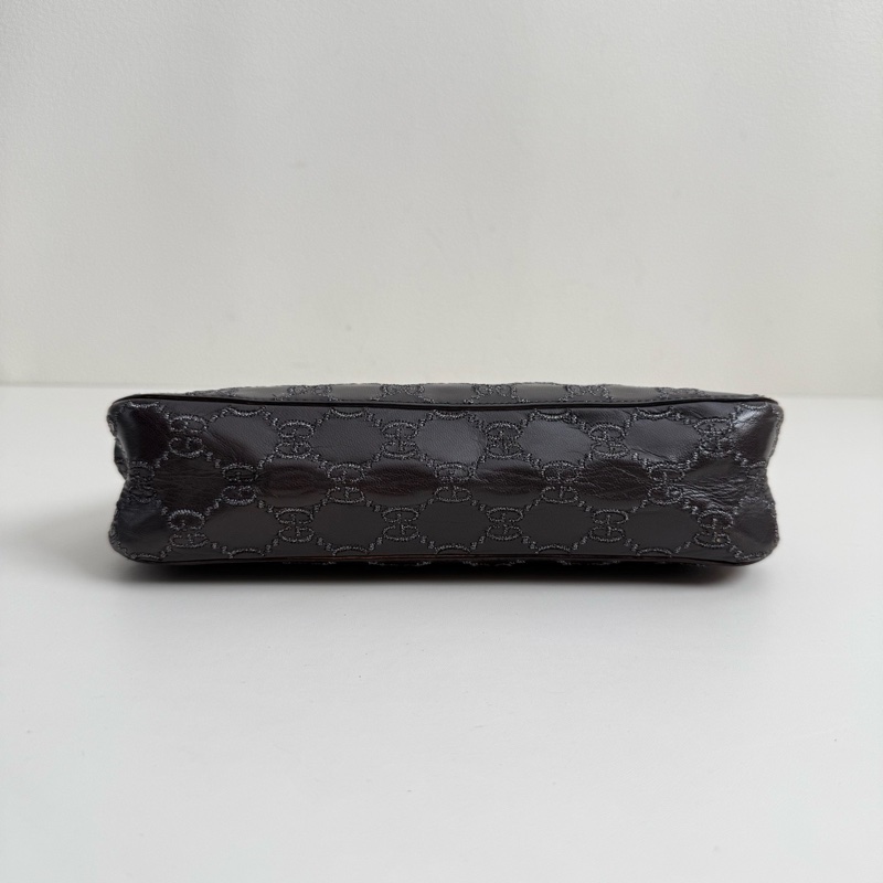 Gucci/古馳 腋下包 銀扣-5