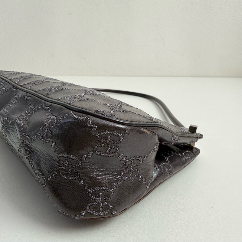 Gucci/古馳 腋下包 銀扣-6