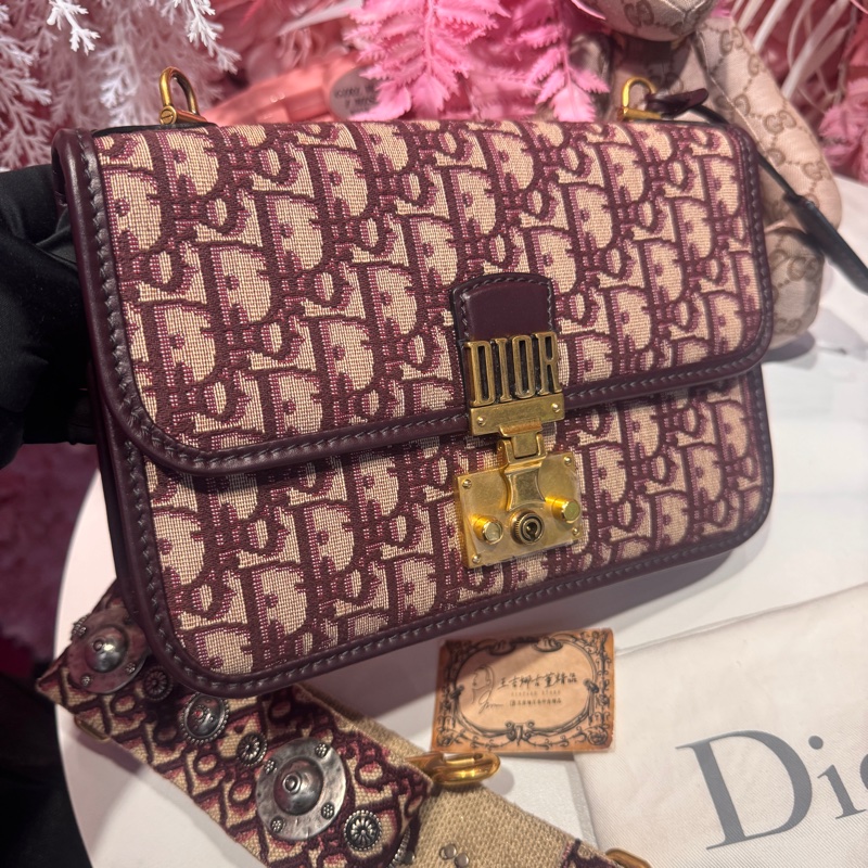 Dior 老花郵差包/王吉娜古董精品-2