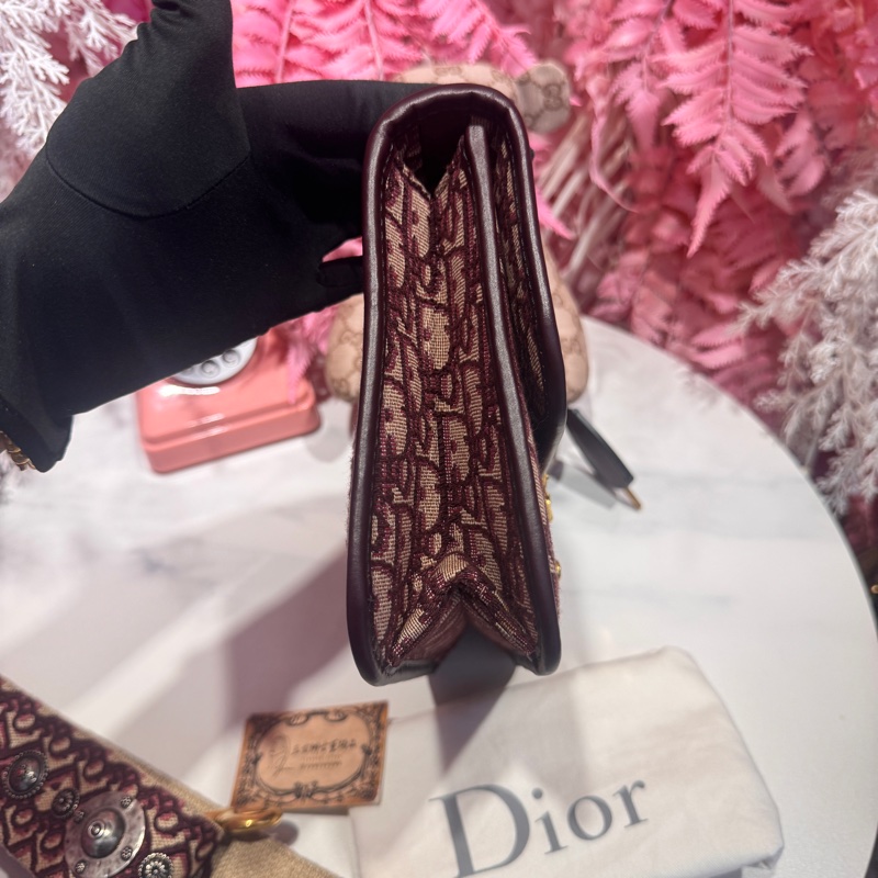 Dior 老花郵差包/王吉娜古董精品-3