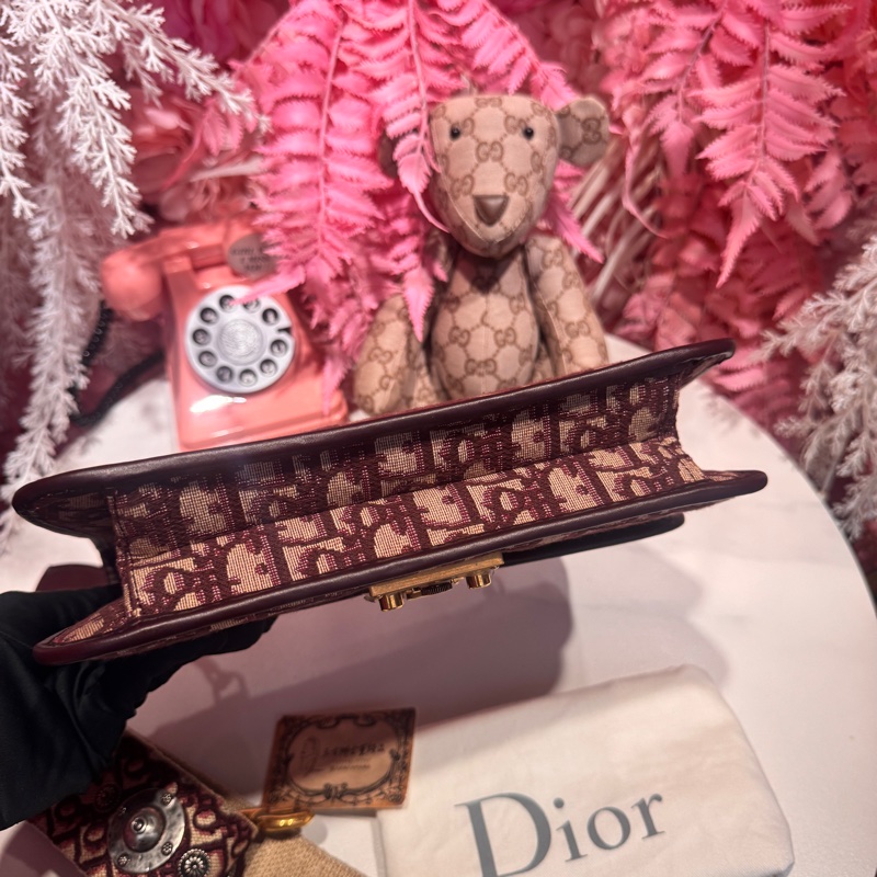 Dior 老花郵差包/王吉娜古董精品-6