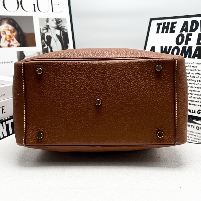 闲置近新Hermes爱马仕lindy30 togo皮 金棕 X刻-6