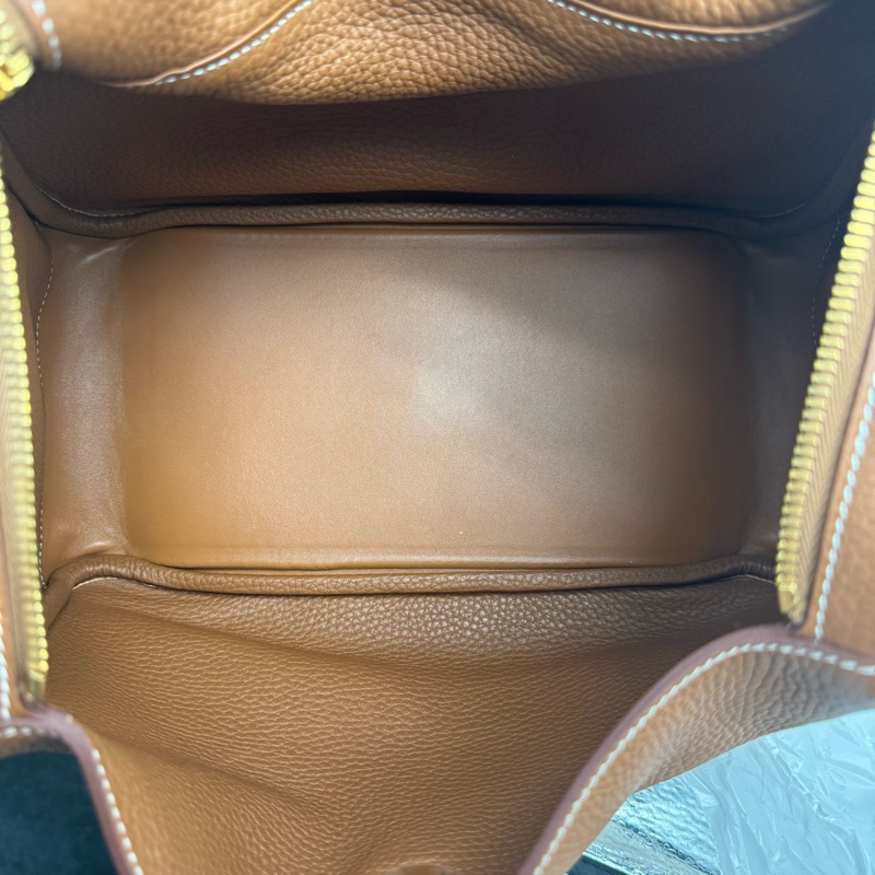 闲置近新Hermes爱马仕lindy30 togo皮 金棕 X刻-7