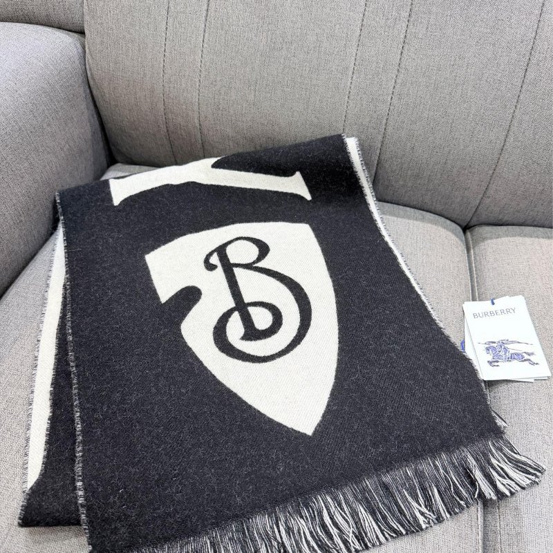💎Han's house精品服飾💎Burberry 圍巾 格紋 羊毛 中性 168X33-4