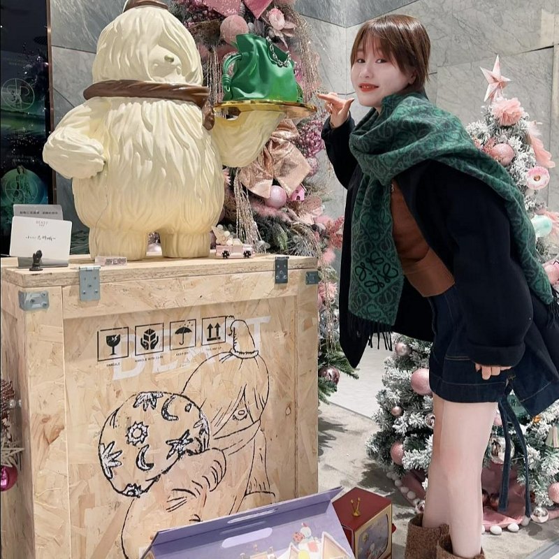 💎Han's house精品服飾💎LOEWE 滿版 羊毛 圍巾 180x38CM-2