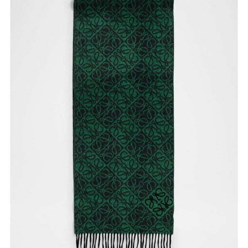 💎Han's house精品服飾💎LOEWE 滿版 羊毛 圍巾 180x38CM-6