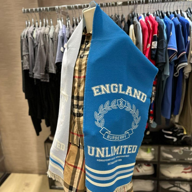 💎Han's house精品服飾💎Burberry 圍巾 格紋 羊毛 中性 188X33CM-6