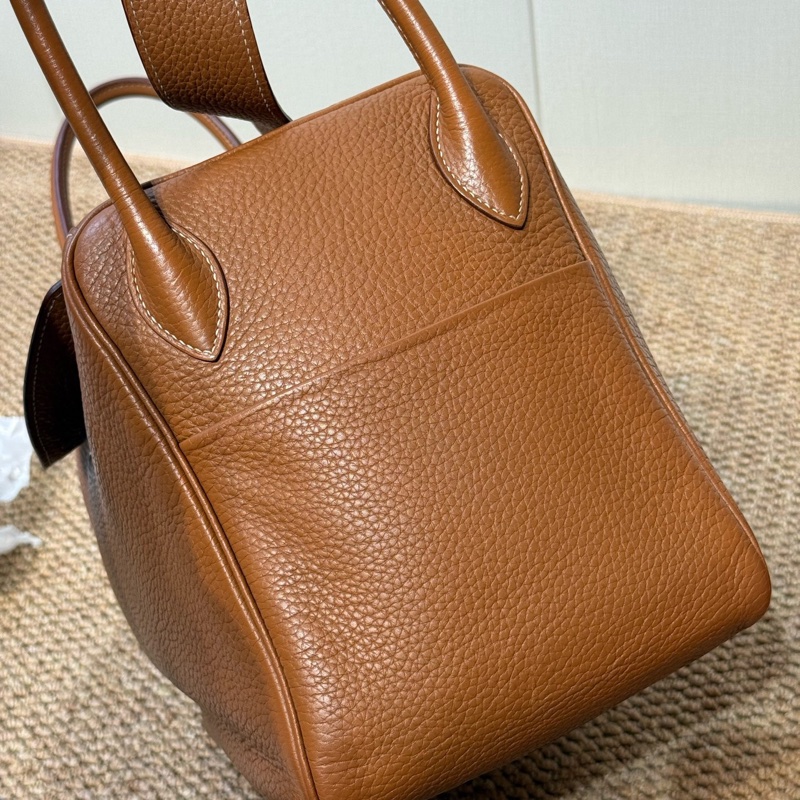 Hermes 愛馬仕 Lindy34 框P刻 金棕 銀扣 Clemence牛皮 無明顯瑕疵 甜甜價-7
