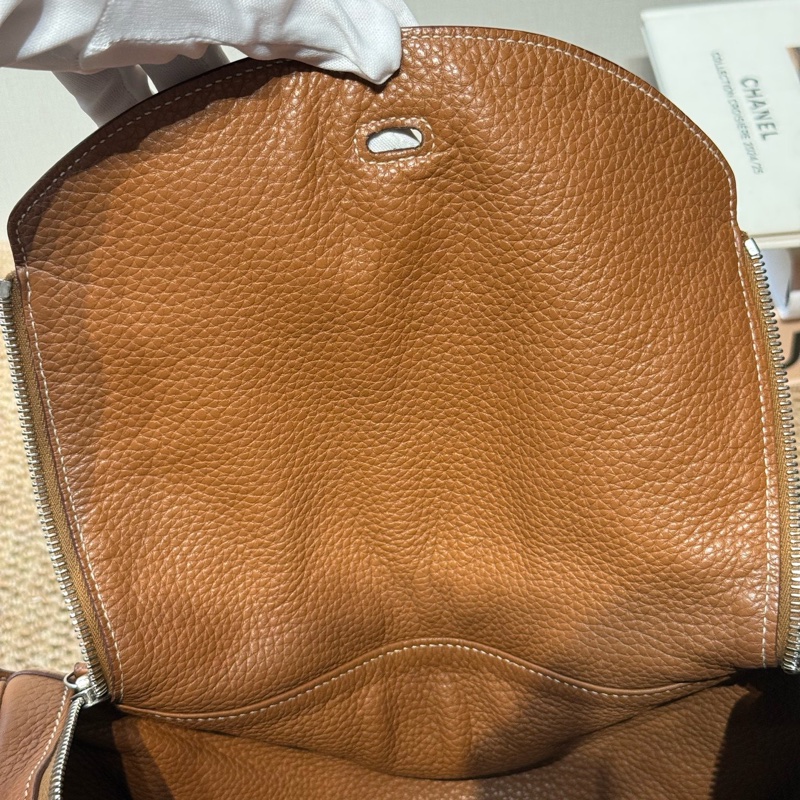 Hermes 愛馬仕 Lindy34 框P刻 金棕 銀扣 Clemence牛皮 無明顯瑕疵 甜甜價-13