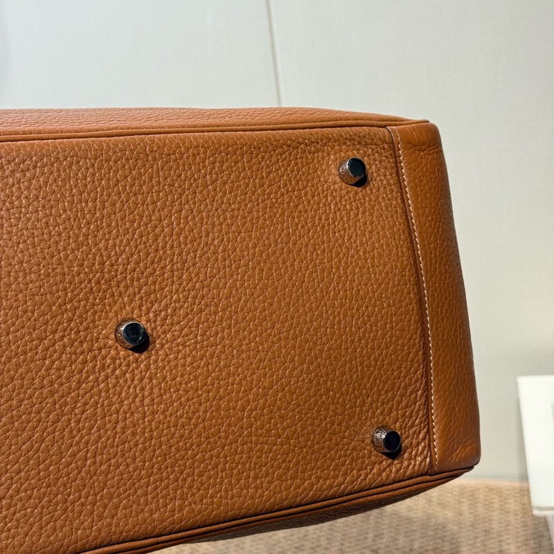 Hermes 愛馬仕 Lindy34 框P刻 金棕 銀扣 Clemence牛皮 無明顯瑕疵 甜甜價-16