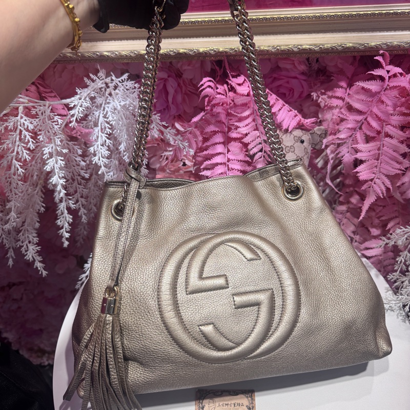 Gucci soho 流蘇斜背包/王吉娜古董精品-0
