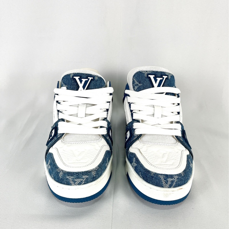 莉亞精品♡LV 1A9JGQ Trainer 藍 運動鞋 2 二手-2