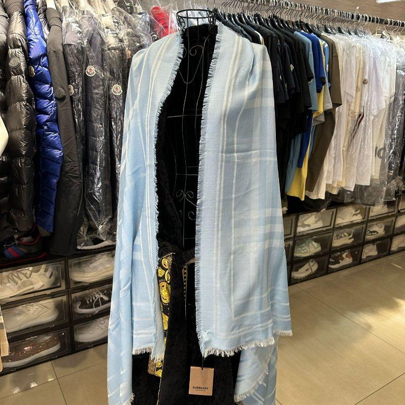 💎Han's house精品服飾💎 Burberry 圍巾 格紋 羊毛 混紡 雙面 義大利製 中性-0